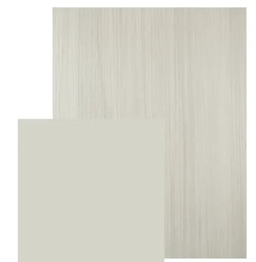Platinum Teak wood grain door with its color-matched cabinet box paint