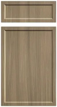 Tailored Duo door and drawer front in Drift Elm