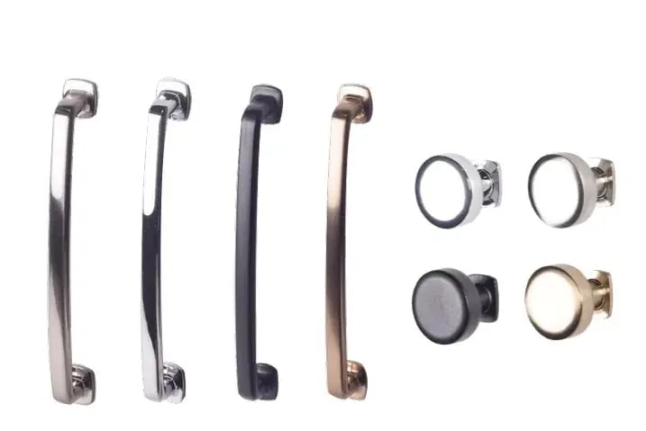Cottage pulls and knobs in four finishes
