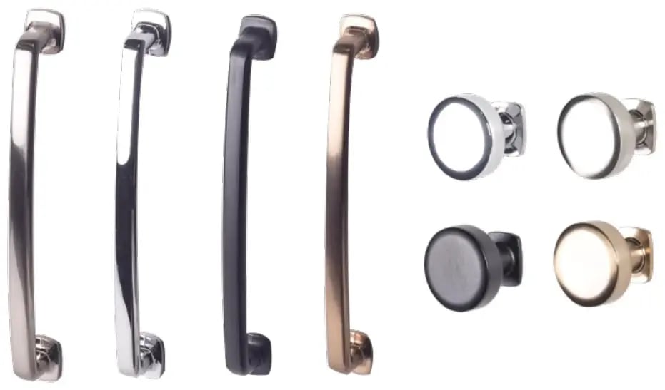 Cottage pulls and knobs in four finishes