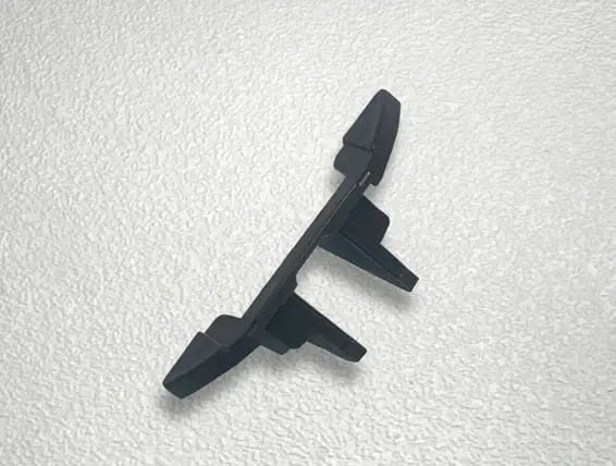 Black Qwikkit hinge restrictor clip I-1266 for framed cabinets with Self Close hinges and larger overlays