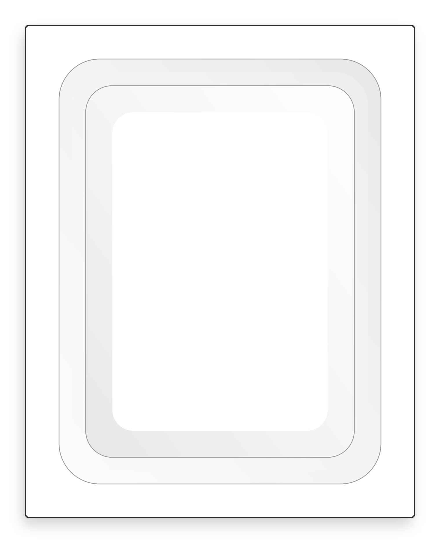 Curved Raised door style